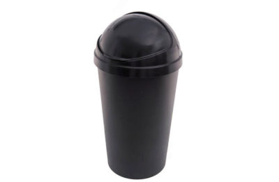 HOME Curver 50L Bullet Bin - Black.